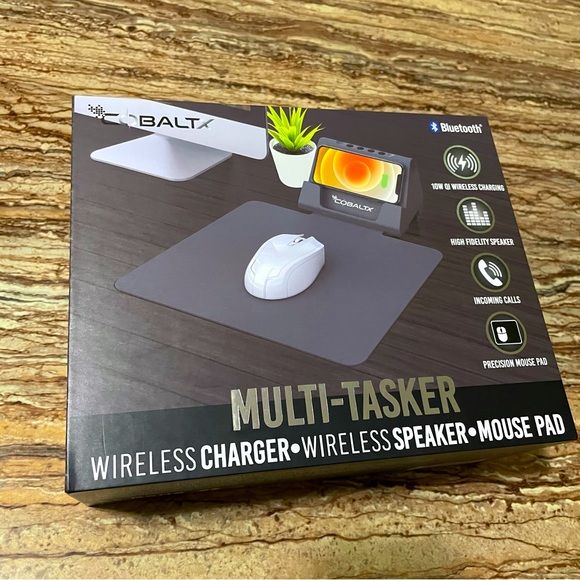 Cobaltx Multi-Tasker Wireless Charger Wireless Speaker Mouse Pad - Picture 1 of 5